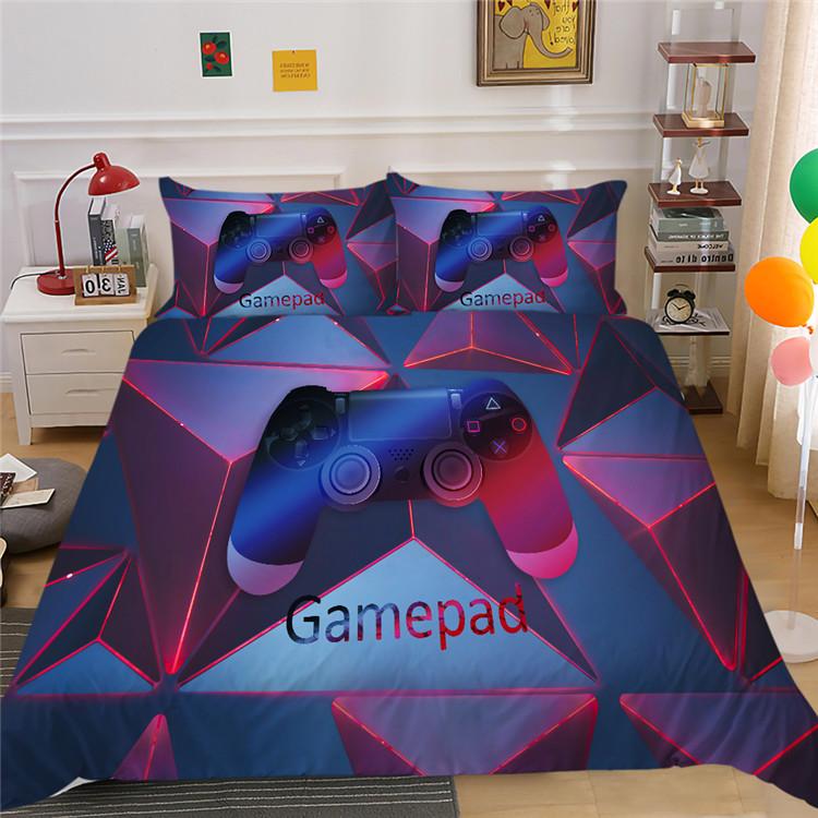 

Bedding Sets Gamer Set Kids Teens Games Printed Duvet Cover Boys Bedroom Bed Comforter Gaming Controller Quilt