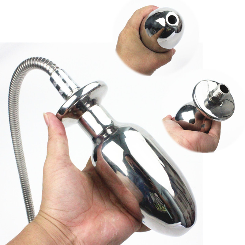 

8 Sizes Stainless Steel Enemator Anal Plugs Anus Vaginal Enema Intestinal Cleaner Butt Plug Douche Shower Cleaners Sex Toy for Men Women HH8-1-67
