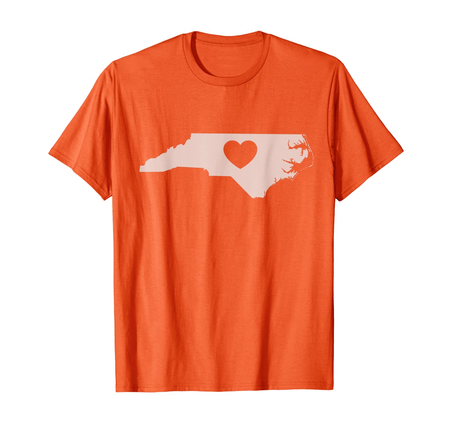 

The Official North Carolina "Love Heart" T-Shirt, White;black