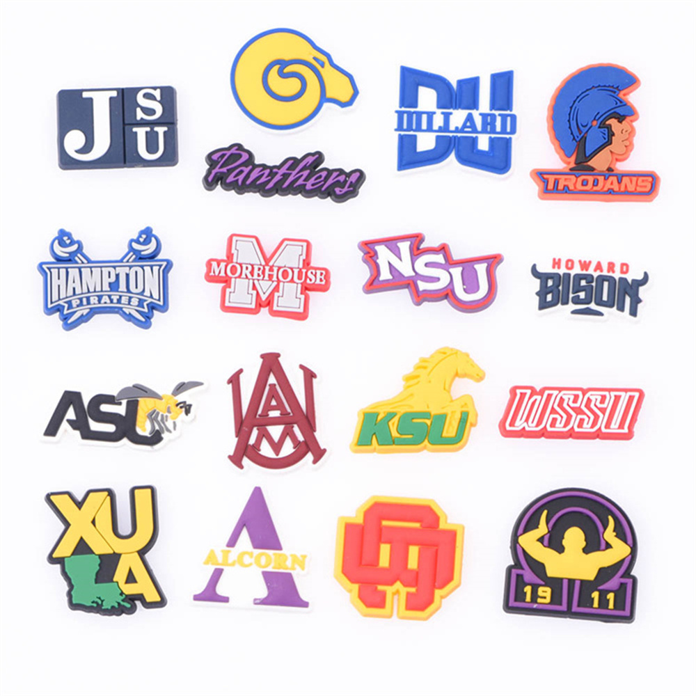 

50%OFF Factory wholesale discount price Clog Shoes Charm for Sandal Decoration College Sign Shoe Charms
