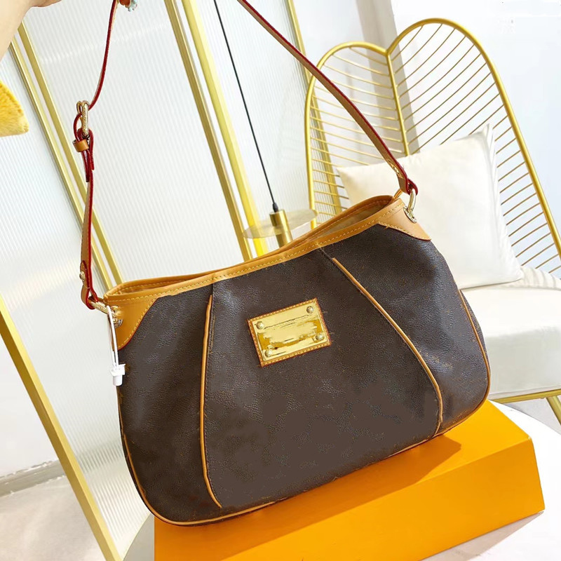 

High Quality 2022 Luxurys Designers Bags Hobos Bag Shoulder Pu Leather Dumplings Handbag Messenger Women Totes Fashion Ladies Handbags, Beige