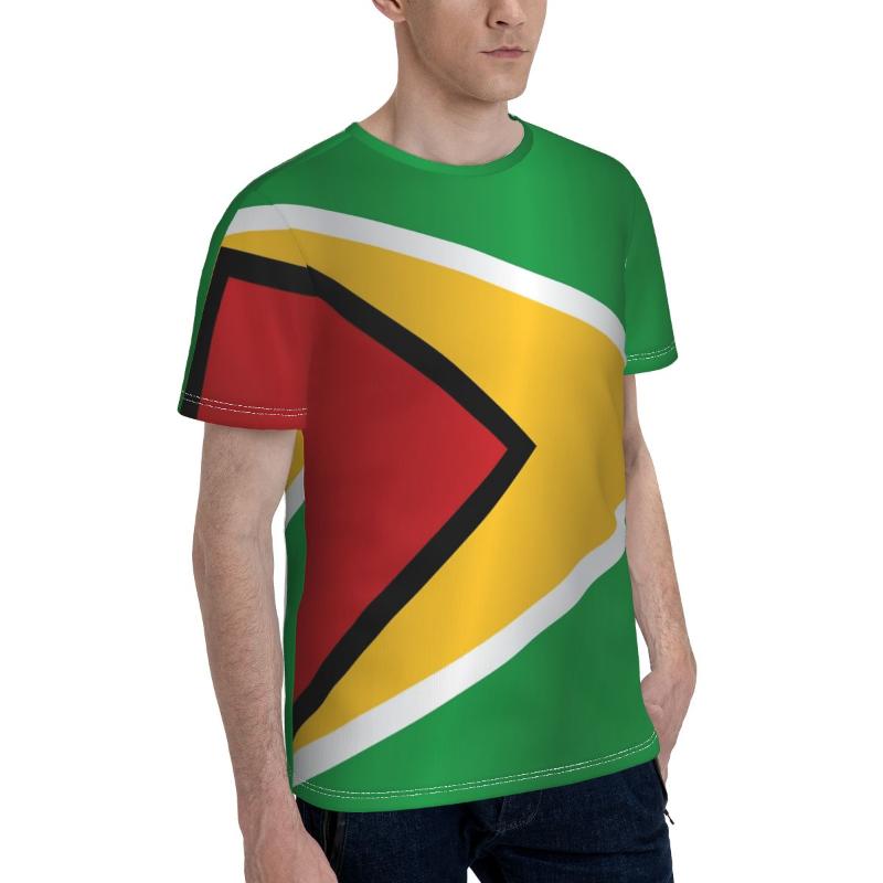 

Men' T-Shirts Promo Baseball Guyana Flag T-shirt Funny T Shirt Print Novelty R333 Tees Tops European Size
