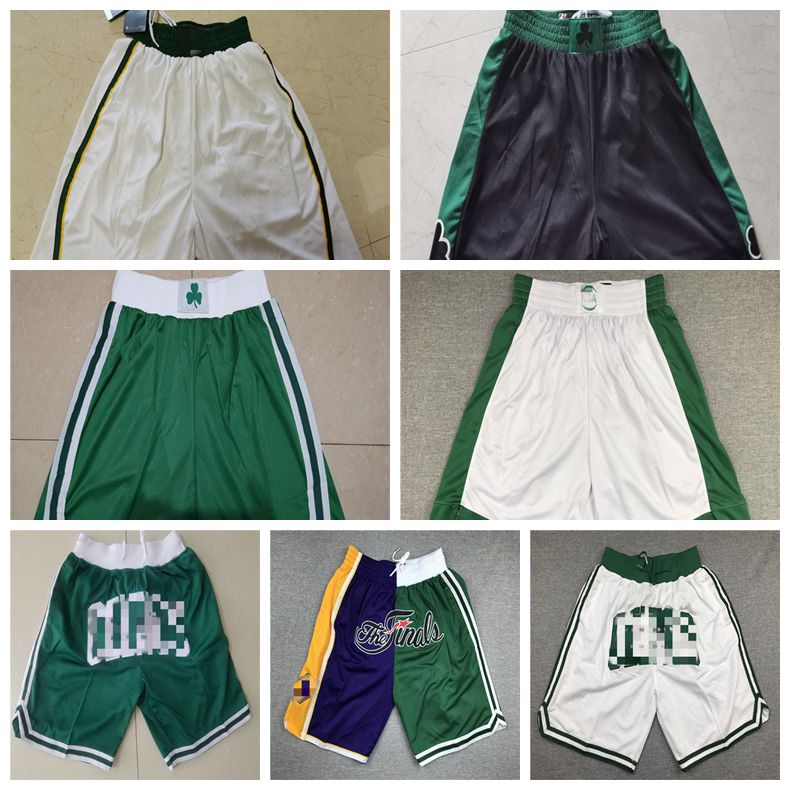 

Boston Celtics Retro Mens Just Don College Basketball Wears shorts Kemba 8 Walker Jayson 0 Tatum Larry Rondo Kevin 5 Garnett 34 Pier, Black