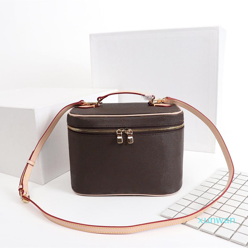 

Designer Makeup Bag Women Old Flower Make Up Bag Designer Pouch Fashion Designer Cosmetic Bag Handbag, Brown