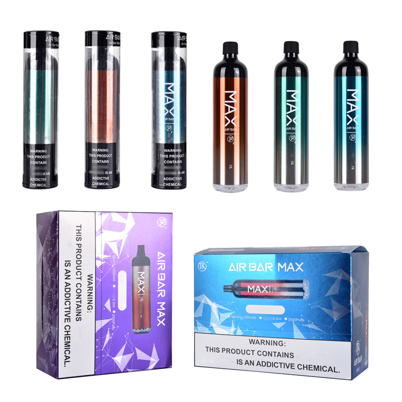 

Air Bar Max Lux Disposable Device Pods E Cigarette Airbar 1250mAh Cartridges Prefilled 6.5ml Starter Kits 2000puffs Vaporizer Oil Carts Pen