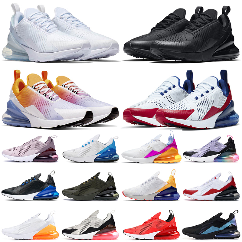 

270 270s running shoes triple black white red women men Chaussures Bred Be True BARELY ROSE mens trainers Outdoor Sport Sneakers, 36-40 barely rose