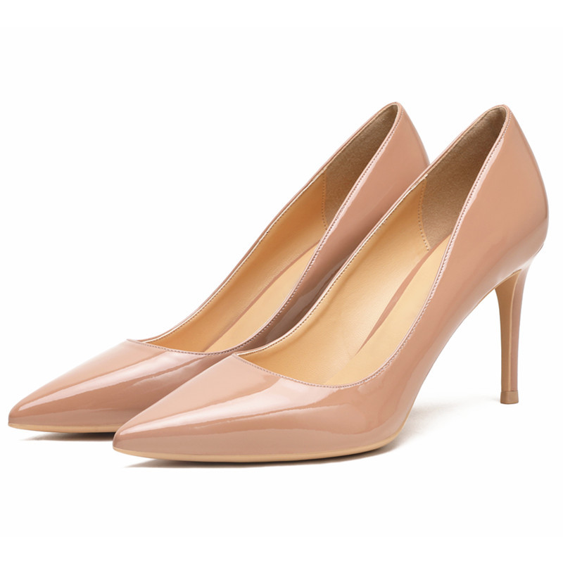 

Sandals Katelvadi wedding shoes high-heeled women's patent nude wear eight inches of , JCCO, 1# shoe box