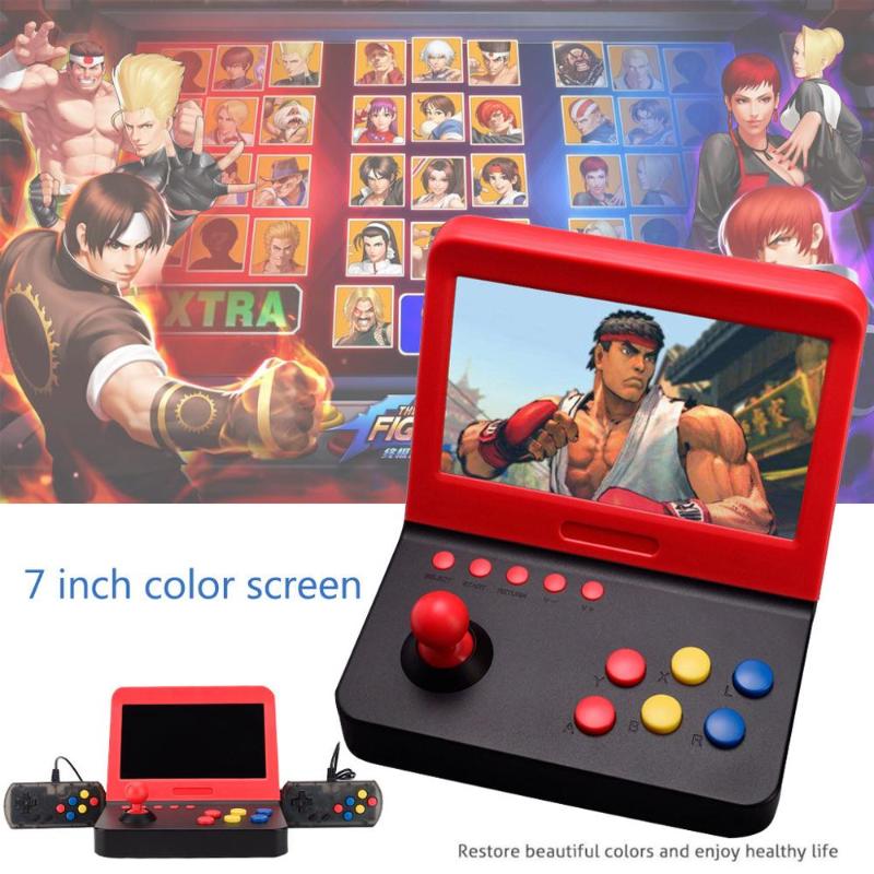 

Portable Game Players AIWO G1000 7 Inch Arcade DDR3 256MB Retro Machines For With 3000 Classic Handle