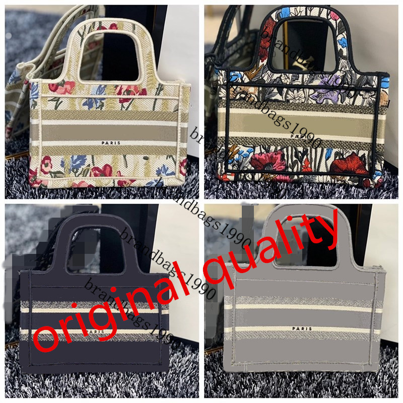 

mini size handmade embroidery pattern shopping bag ladies capacity handbags Paris Top quality handbag fashion retro ethnic style canvas 2021, Grey d