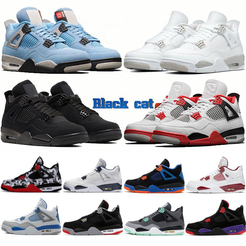 

Jumpman 4 4s Basketball Shoes mens High University blue white oero sail union Fire red bred Black Cat metallic purple green Lightning Retro SP Off Noir Size 36-46, Additional payment for doub