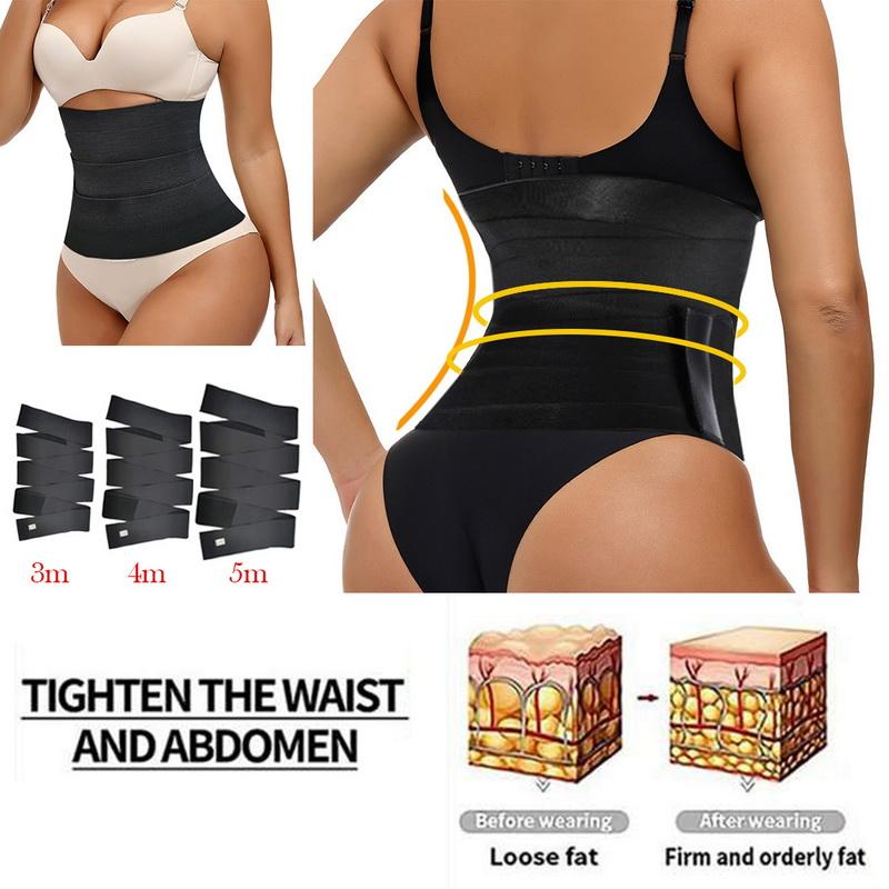 

Women's Shapers Women Waist Trainer Sweat Belt Body Shaper Corset Belly Tummy Control Slimming Lose Weight Girdles Trimmer Sport Shapewear, Black