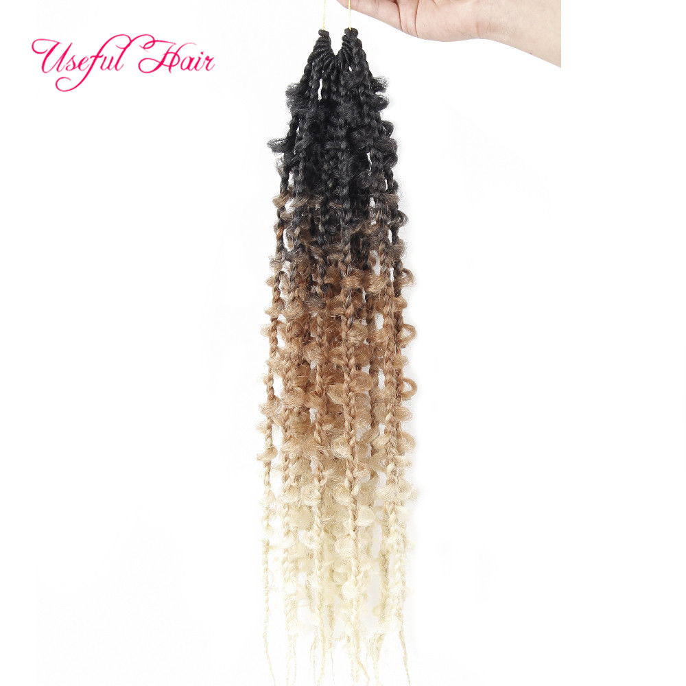 3s Butterfly box locs Crochet Hair Extensions 12 inches short pure color Braids fiber bulks 6-8pcs for one head Synthetic Braided for women Chris-image-737528438