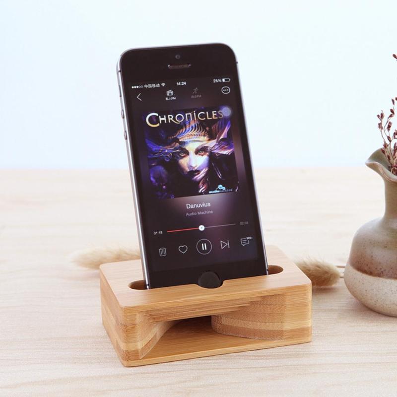 

Cell Phone Mounts & Holders Wooden Mobile Sound Stand For Plus 7 Puls Huawei Cellphone Support Holder Mount Acc