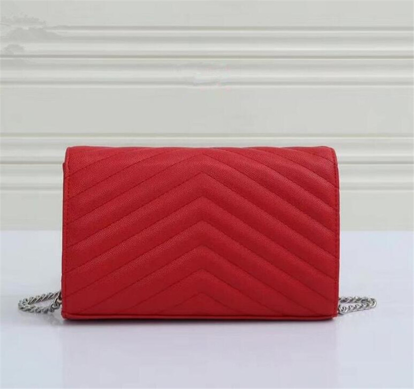 

bags Handbags cowhide leather material Gold chain Silver chain high quality handbag Shoulder Bags Novelty 41