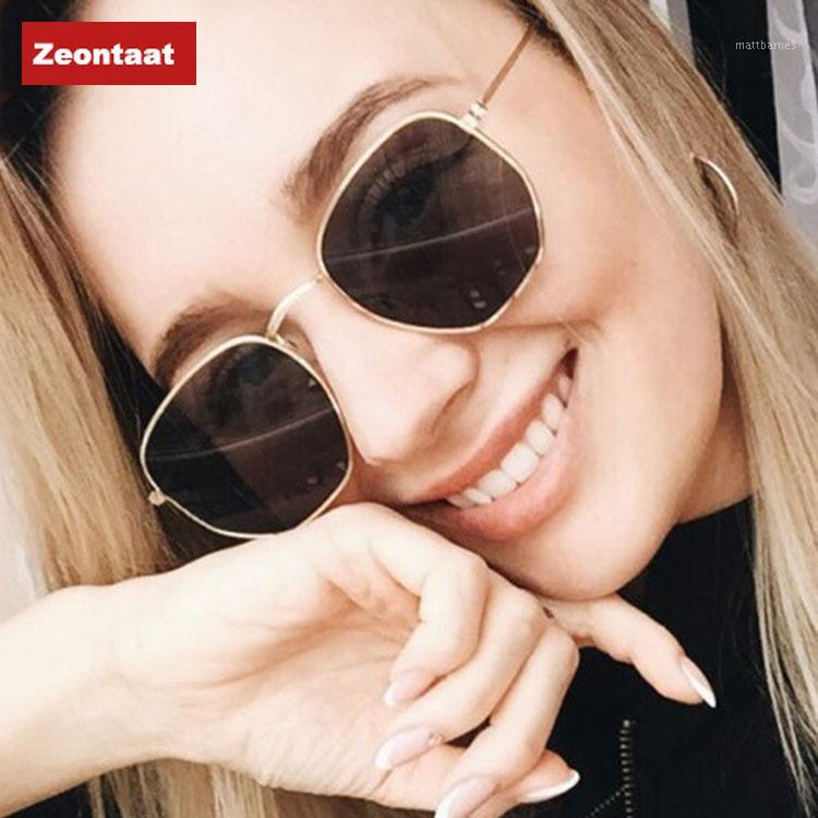 

Sunglasses 2021 Rose Gold Women Men Shades Brand Designer Mirror Sun Glasses Female Metal Frame Sunglass