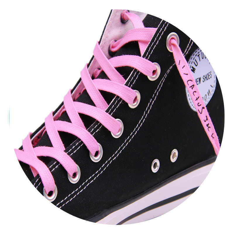 

Pro Women's Boots 2021 100% Cotton Flat Cute High Top Mid All Star Shoelace Easy Boost Sneakers Hat Waist Cordon Zapatilla