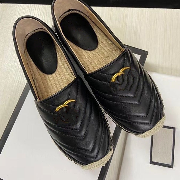 

High quality Brand designer espadrilles genuine leather Thick soles canvas shoes women's Platform fashion flats Plus Size35-41 mk154825