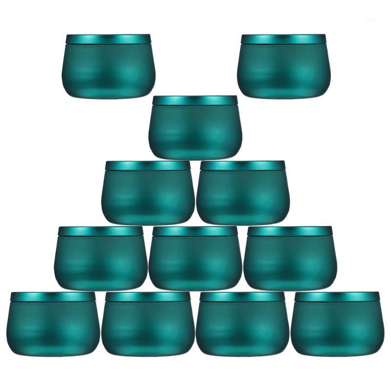 

Storage Bottles & Jars 12pc Tinplate Tea Can Round Sundries Jewelry Organizing Boxes