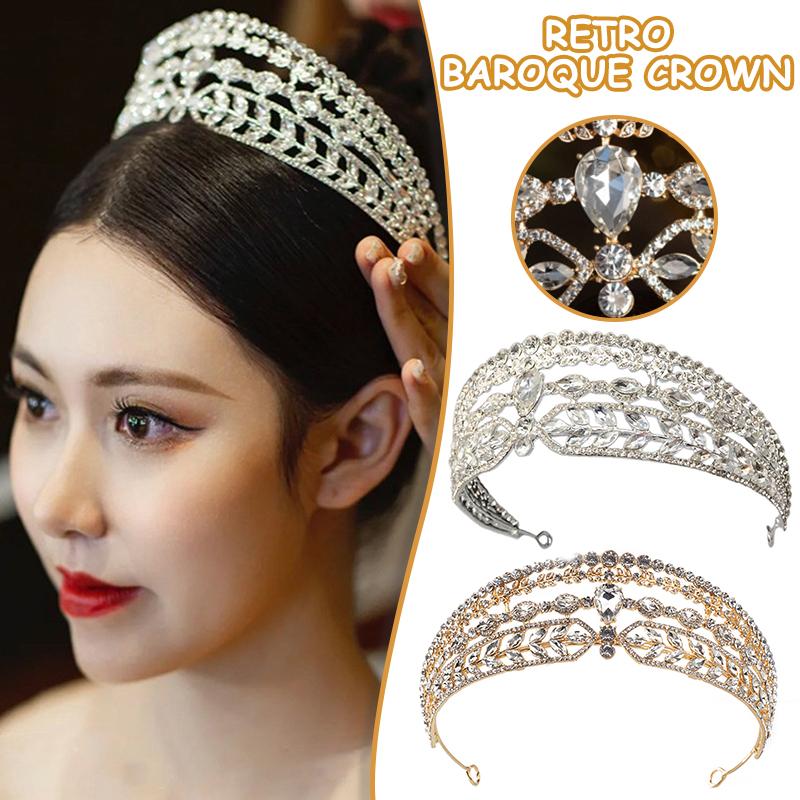

Hair Clips & Barrettes Crowns Headband Beautiful Wedding Tiaras Decorative Accessories For Prom Birthday Costume Party Tiara Women, Golden;silver