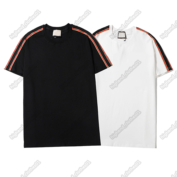 

TopGG Mens tshirt designers shirt luxury clothing T shirts European street fashion brand letter embroidery men women the same T-shirt high q, White;black