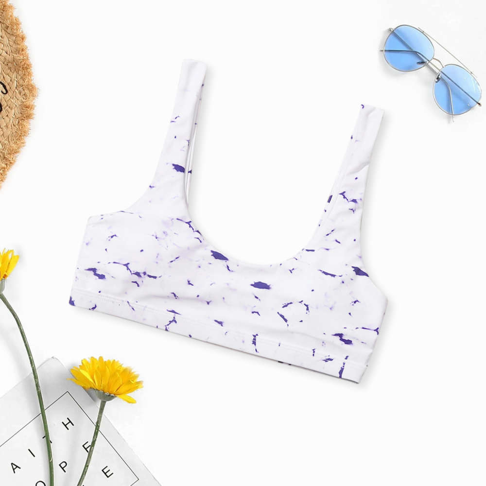 Bikini Sexy Split Swimsuit Women&#039;s Tie Dye Element Sports triangl swimwear-image-692558306