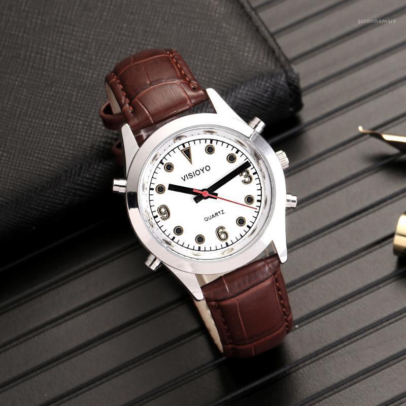 

Portuguese Talking Watch With Alarm,White Dial TPSW-22P Wristwatches, Tpsw-2202p