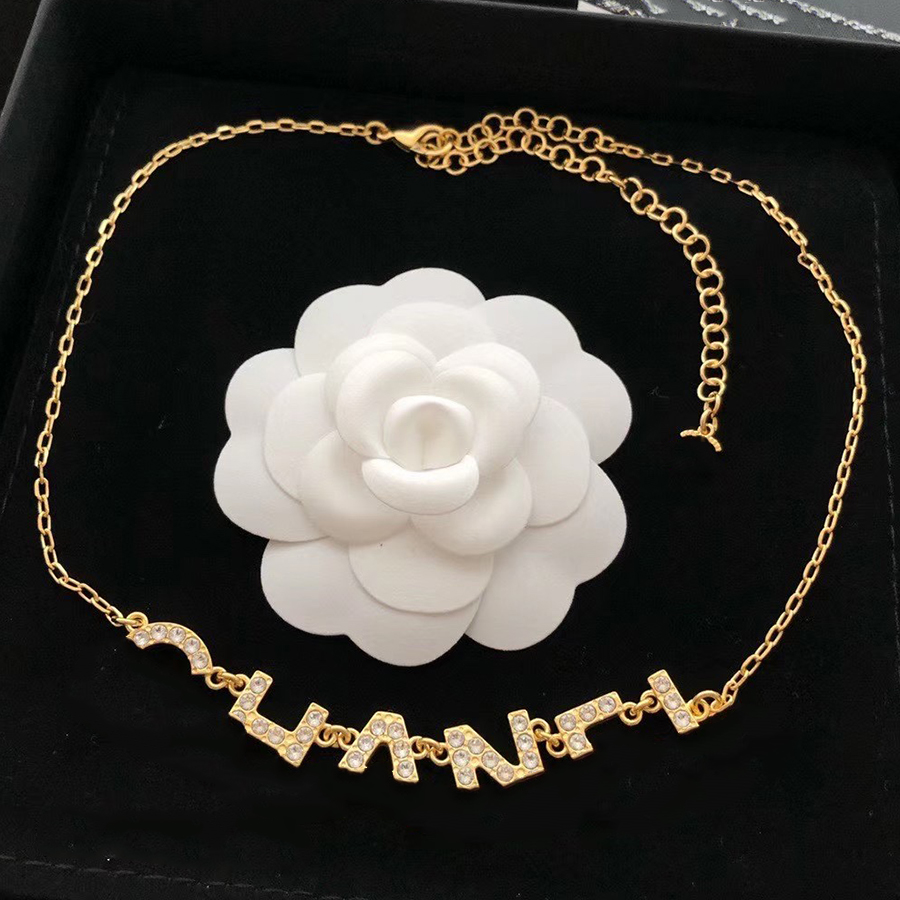 

Luxury Designer Necklaces Chokers Pendants for women Classic Letter High Quality Jewelry wholesale, Golden;silver