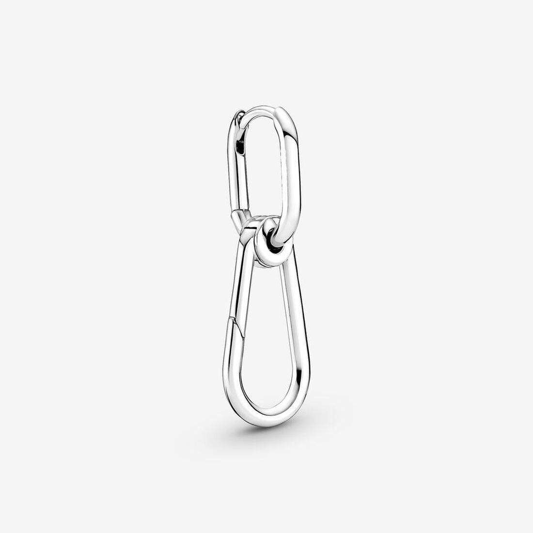 

Designer Jewelry 925 Silver Bracelet Charm Bead fit Pandora ME Single Hoop Link Earrings Slide Bracelets Beads European Style Charms Beaded Murano, Golden;silver