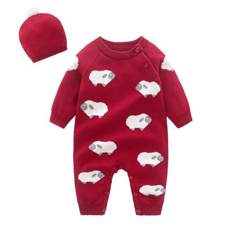

Jumpsuits Spring Infant Baby Girls Boy Rompers Hat Autumn Long Sleeve Born Boys Animal Knit ClothesJumpsuits, Bh8022 boys be 04