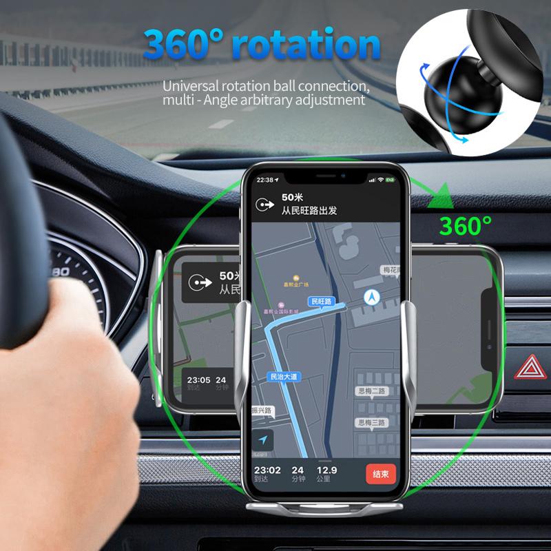 

Cell Phone Mounts & Holders Car Wireless Charging Mobile Holder 15W Auto Induction Universal