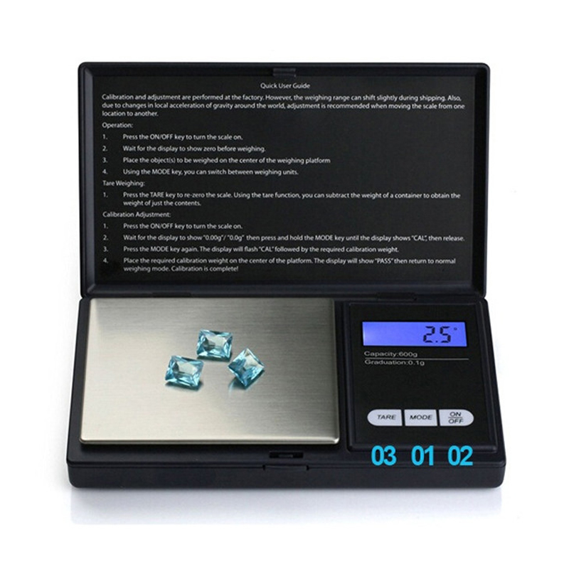 

100/300/500g LCD Portable Mini Electronic Digital Scales Case Kitchen Jewelry Weight Balance Scale Gram Electronic Scale