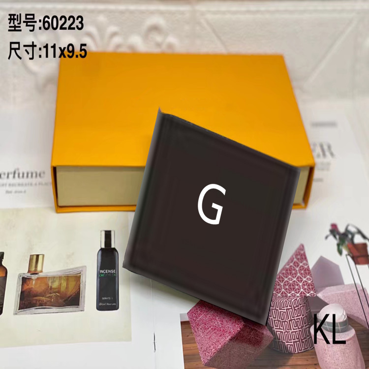 

Top quality designer wallets Wholesale card holder classic short wallet for men clutch Fashion box lady coin purse man business, Red;black