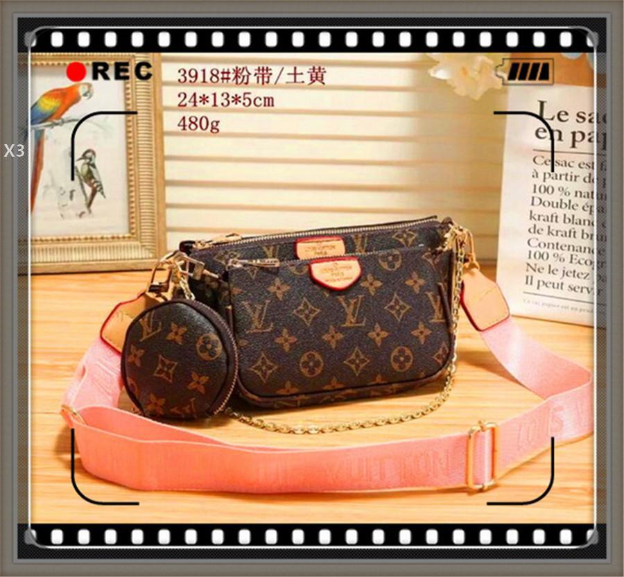 

X3-95 100% High quality LOUIS bag VITTON handbag and wallet for women classic shoulder bag evening bag wallet purse 88, Red;black
