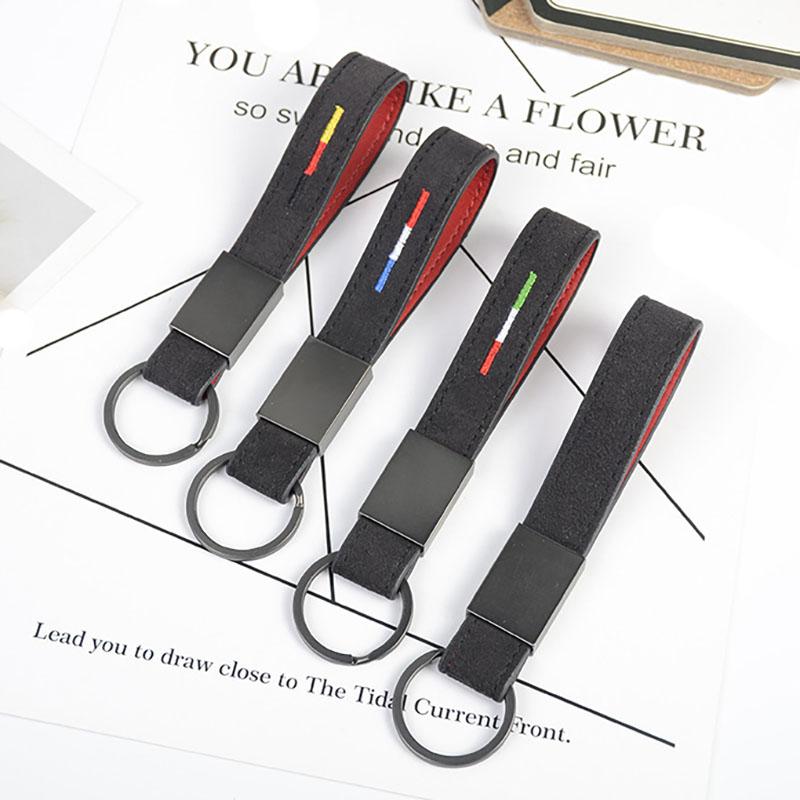 

Keychains Keychain For Car Keys Turn Fur Embroidered Creative Event Gift Simple Key Chain Carabiner Wholesale