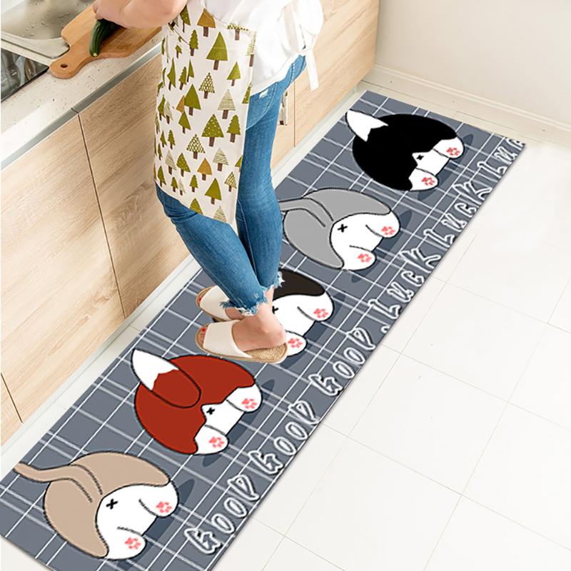 

Kitchen Mat Er Anti-slip Modern Area Rugs Living Room Balcony Bathroom Printed Carpet Doormat Hallway Geometric Bath Carpets