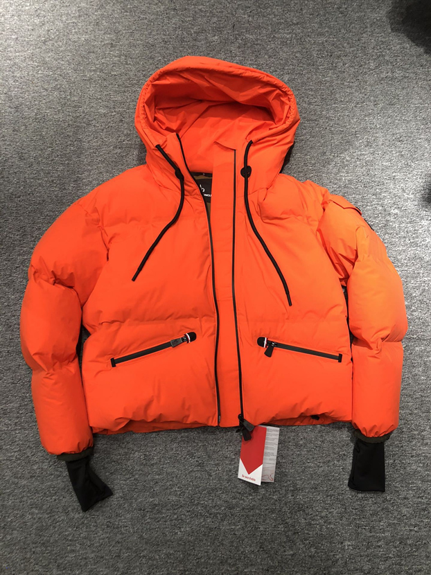 

Winter down jacket high quality jacket Parker wolf fur hooded women's jacket Women's jackets, Orange