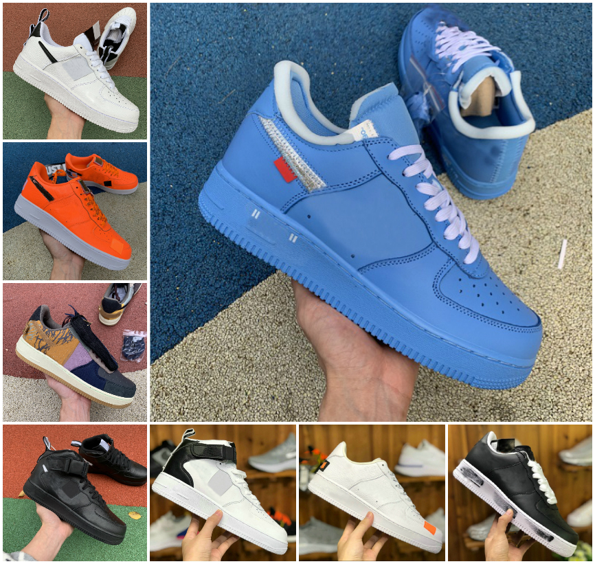 

FORCES Mid x fragment 1 Shadow One Low Mens WMNS Running Shoes Platform Pale Ivory University Red Photo Blue Mystic Navy Men Utility Womens Triple Black White sneaker, Box