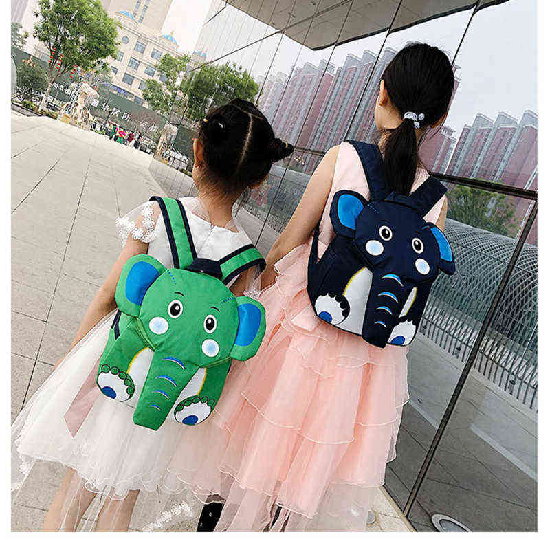 

Children Cute elephant Mochilas Kids Baby School Bag Backpack Children's Backpack Infantis Cartoon Knapsack School Supplies 211110, Orange
