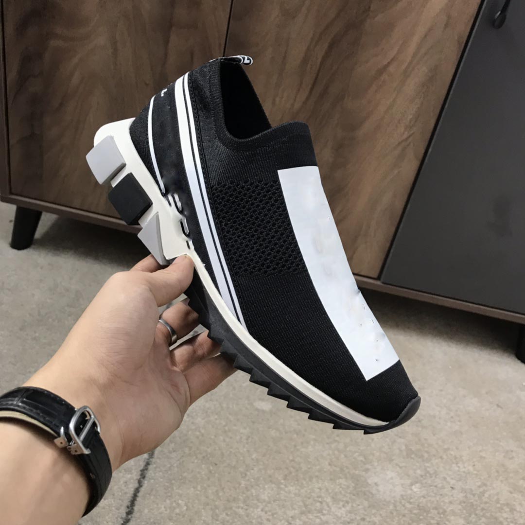 

Designer Sorrento Sneakers With Rhinestones Crystals Mens Slip-on Sneaker Stretch Mesh Black White Red Glitter Runner Flat Trainers, Black;red