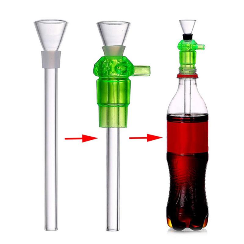 

Water Hookah pipe Screw on Bottle Converter Toppuff with glass rig Smoking Pipes