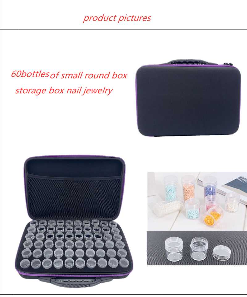 Duffel Bags Nail Accessories Storage Bottle Beads Necklace Box 60 Bottles Ofessential Oil-image-703373204