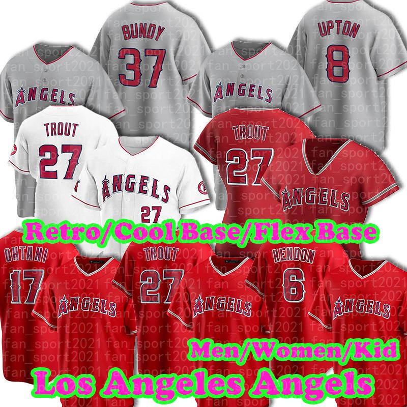 

2021 Men Women kids Trout Los Angel Baseball Jerseys Shohei Ohtani Albert Pujols Anthony Rendon Andrelton Simmons Dylan Bundy Julio Teheran, Blue;black