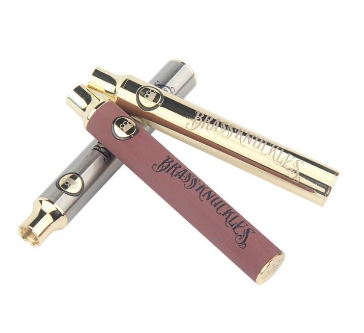 

Hottest Brass Knuckles Vape Battery 900mAh GT MK Variable Voltage Preheat E-Cigarette Batteri Pen For 510 Thick Oil Cartridge Tank BK Electr