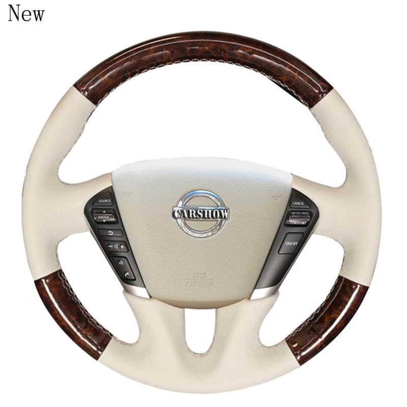 

High-quality Hand-Stitched Leather Steering Wheel Cover Set For Teana Car Accessories Covers