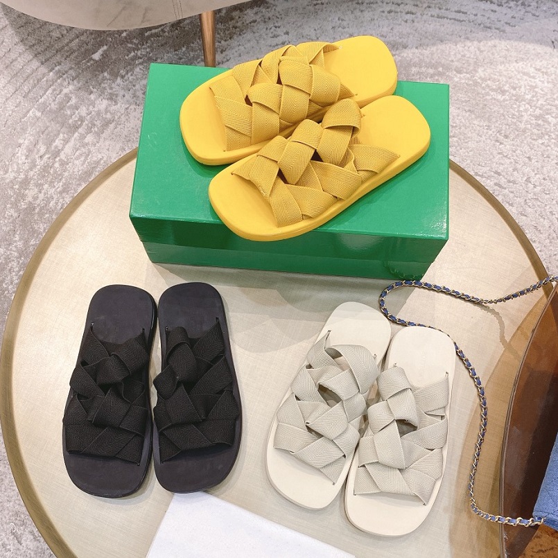 

Woman shoes fashion Beach Thick bottom slipper platform Alphabet lady Sandals Leather High heel Slippers 37, Box