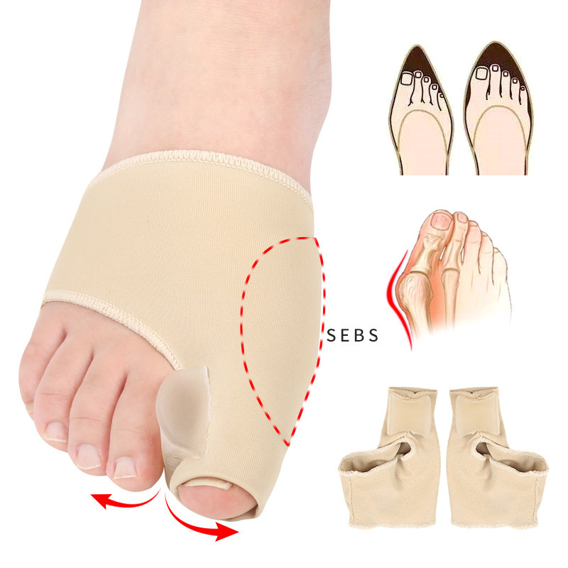 

Toe Separator Hallux Valgus Bunion Corrector Orthotics Foot Treatment Feet Bone Thumb Adjuster Correction Pedicure Sock Straightener