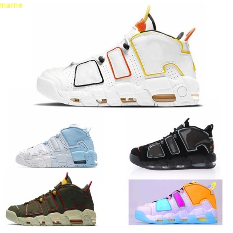 

Cargo Khaki 96s Men's Basketball Shoes Pippen Uptempos Chicago More Maximum Volume Rayguns Women's Sneakers, Customize