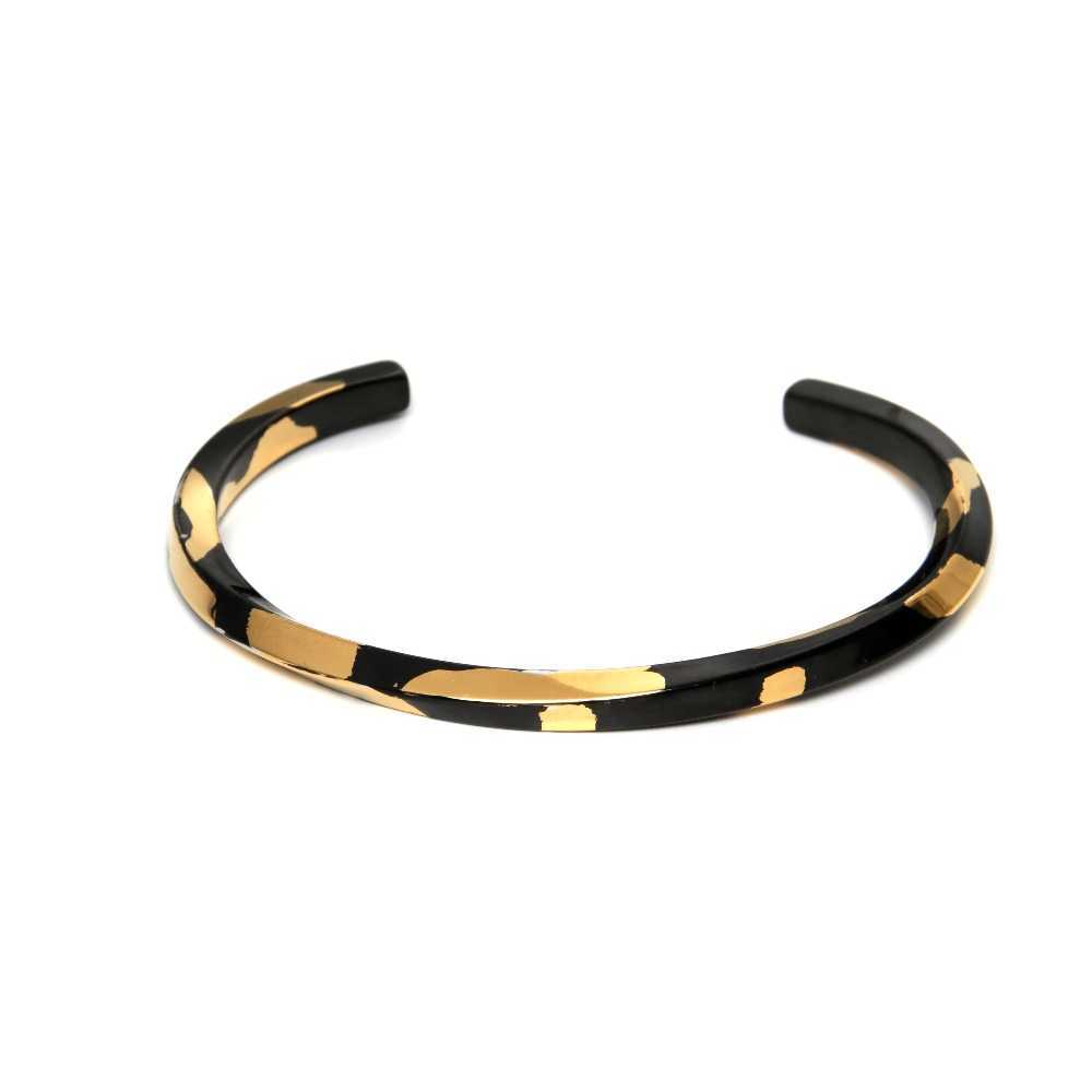 

Stainless Steel c Shaped Bangle Bracelets Fashion Titanium Steel Cuff Bangle for Women Type c Twisted Bangle Bracelets 2019 Mens Q0719