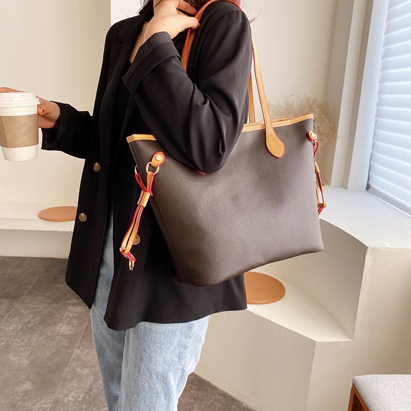 

2pcs set with wallet women luxurys designers bag Plaid Ladies Handbag Fashion purse Shoulder Handbags Messenger bags, White grid