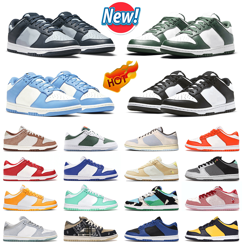 

2022 Dunks Running Shoes Men Women Georgetown University Red Laser Orange UNC Coast Syracuse Mens Trainer, # 19